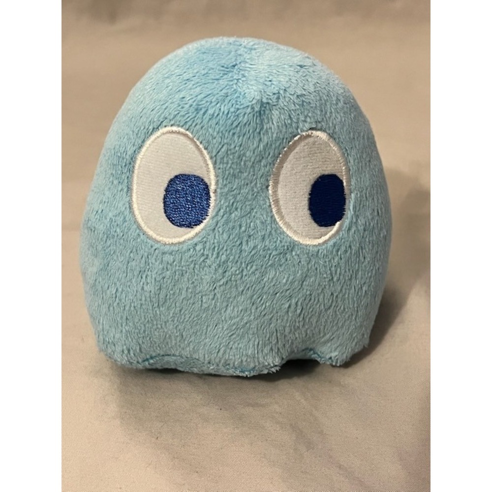 Pac-Man Inky Blue Ghost Plush Toy Namco Games Retro Video Game Collectible